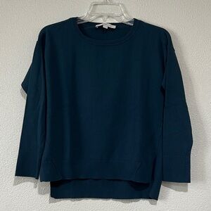 Ann Taylor Loft Dark Teal Long Sleeve Top